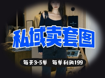 私域卖套图每天3-5单,每单利润99-老鹰博客