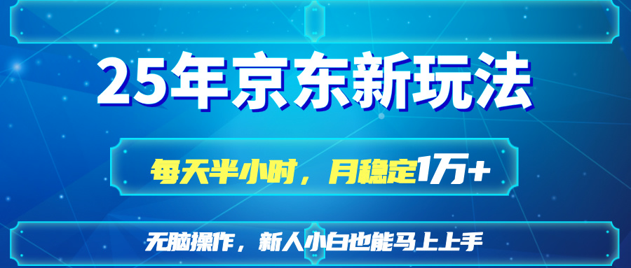 (14309期)25京东新玩法,每天半小时,月稳定1W+-老鹰博客