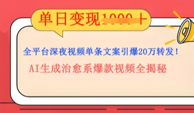 全平台深夜文案新风口：DeepSeek生成百万播放量金句，治愈系内容涨粉速度快4倍-老鹰博客