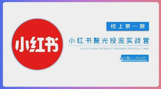 小红书聚光陪跑第一期,教你从0到1玩转小红书聚光投流,搭建小红书付费投流团队,更快的见到效果-老鹰博客