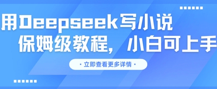 用Deepseek写小说,保姆级教程,小白可实操-老鹰博客